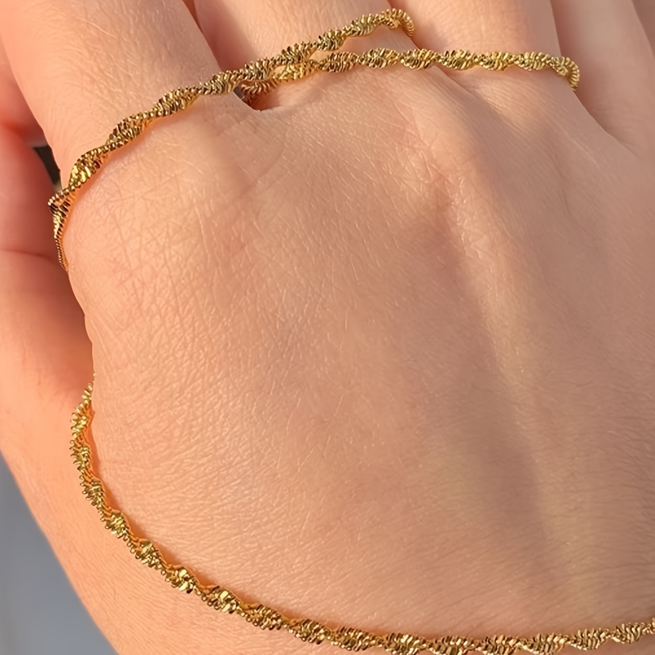 Nooxian Stainless Steel Water Chain Bracelet for Women